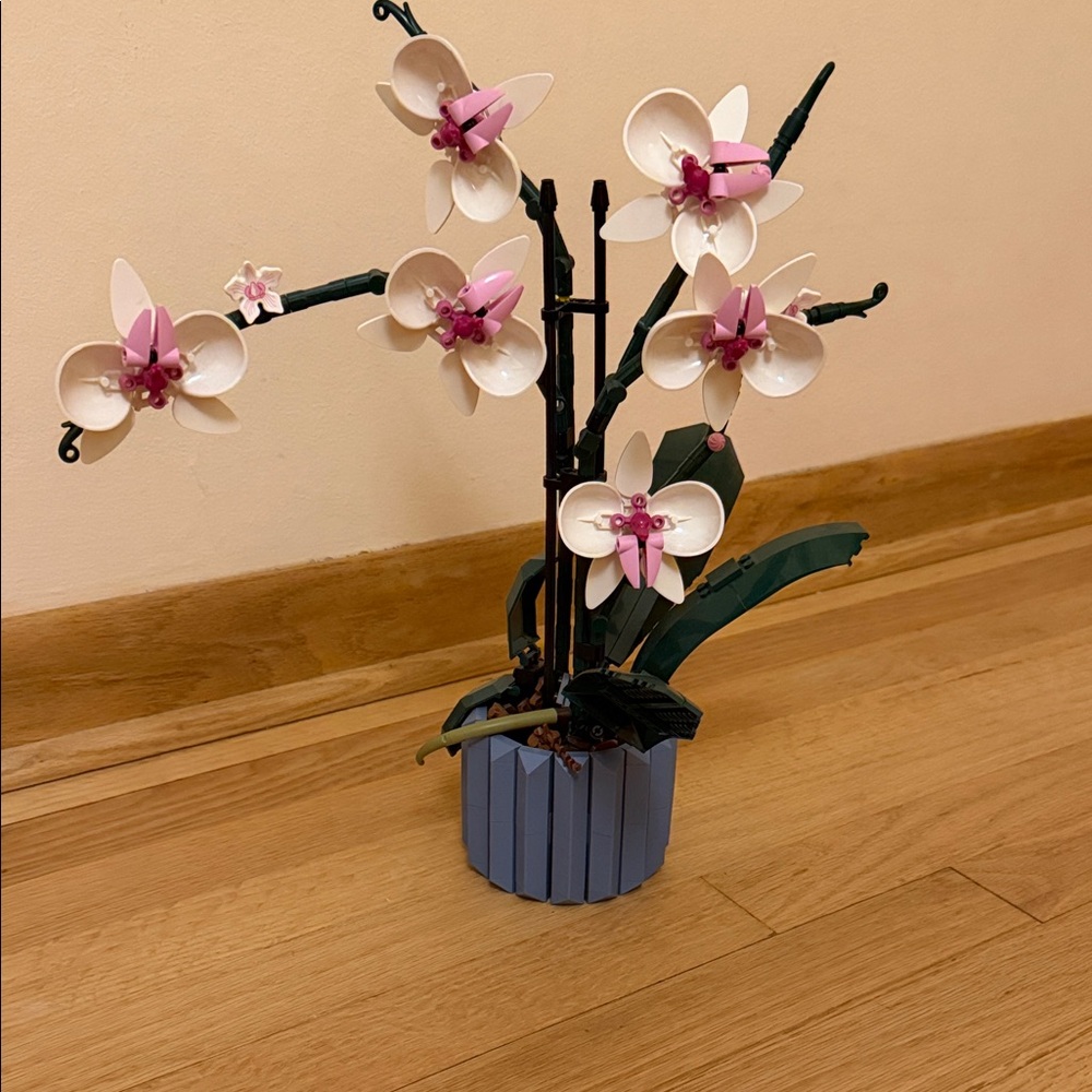 Lego White and Pink Faux Orchid Arrangement